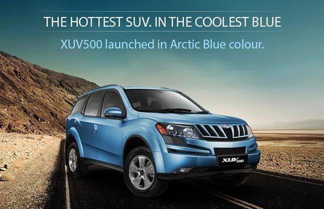 Mahindra XUV500在北极蓝色阴影中发射;预订开始！