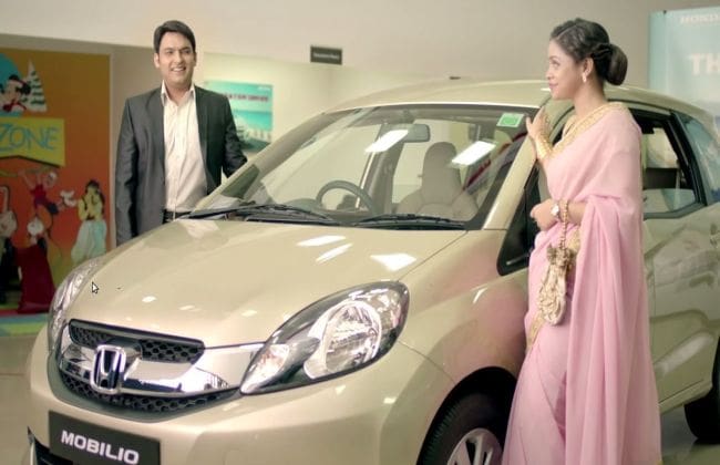 Kapil Sharma's third Trailer Movie with Honda mobilio features Mrs. Sharma!