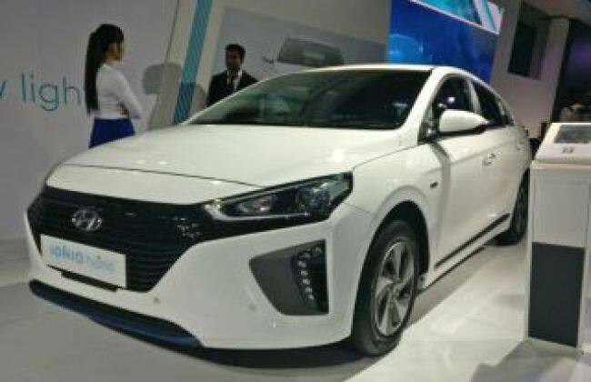 Hyundai Ioniq在2018年的Auto Expo展示