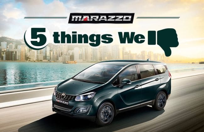 Mahindra Marazzo：5件事可能更好