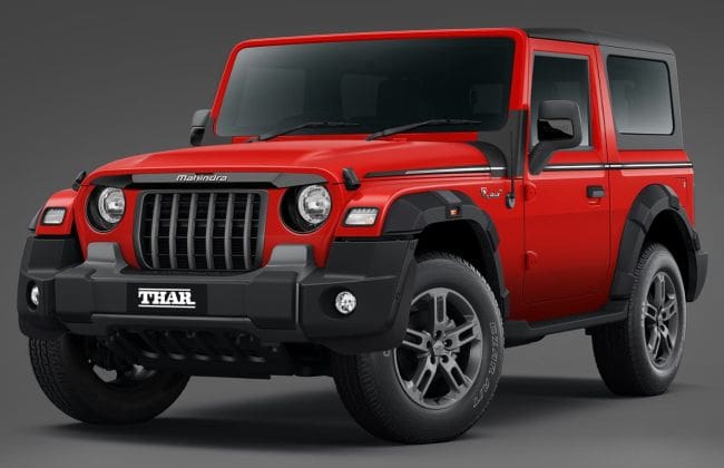 Mahindra Thar辅助部件列表发布前泄露